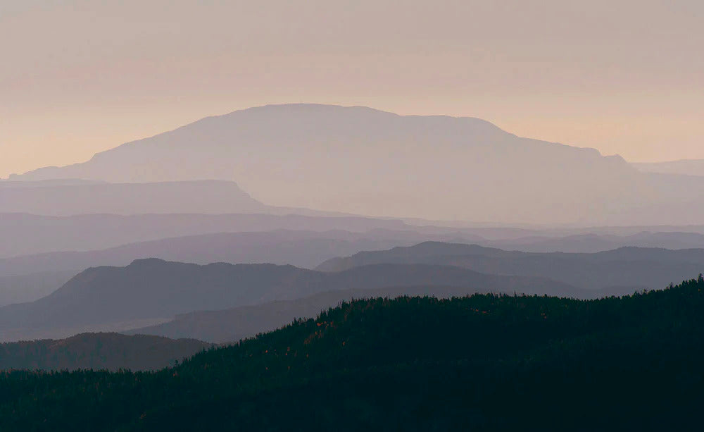 Silhouette of mountains