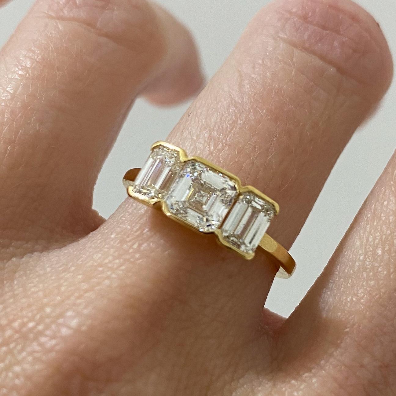 Custom by ASJ: Half Bezel Rosette Ring