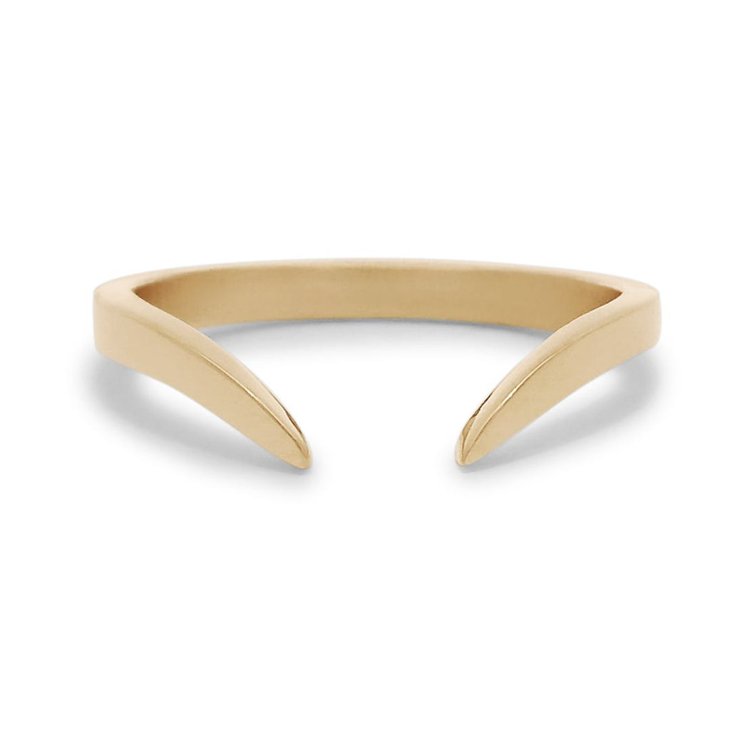 Solid Open Chrysalis Band - 14k Gold