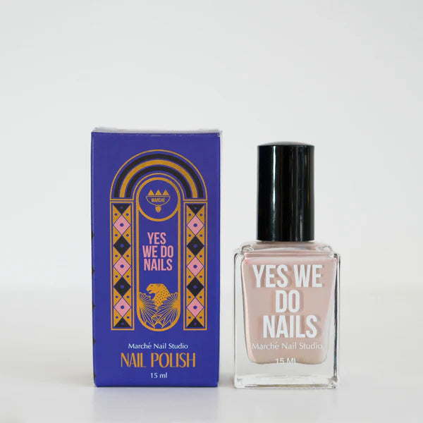 Yes We Do Nails nail polish bottle and packaging on a white background