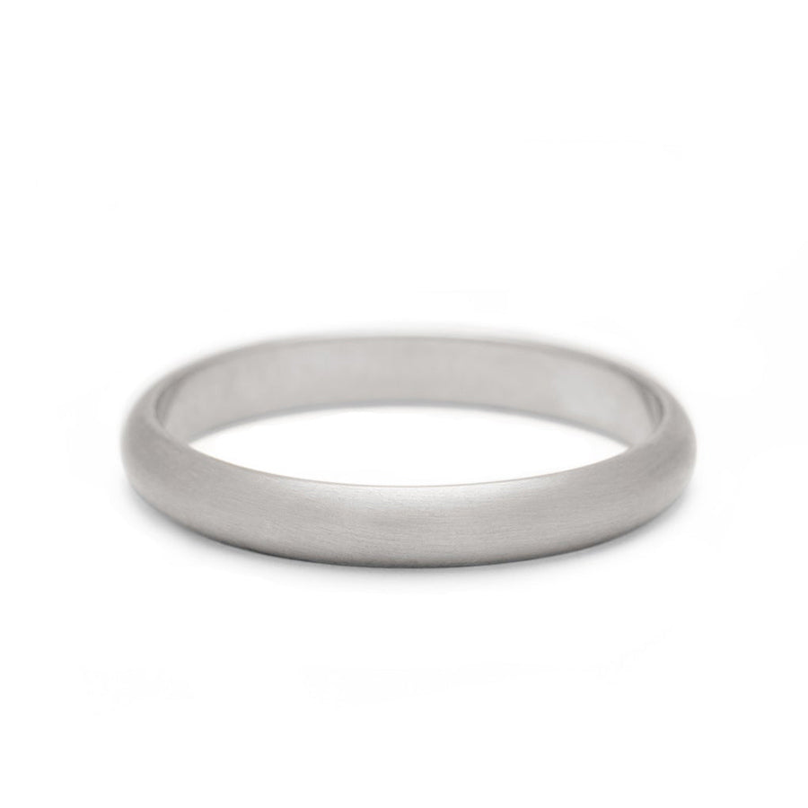 Classic Half Round Band - 14k Gold or Platinum