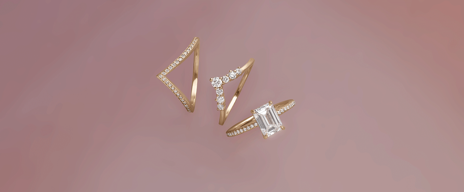 Men's and gender neutral wedding bands on anna sheffield's handmade objects dish
