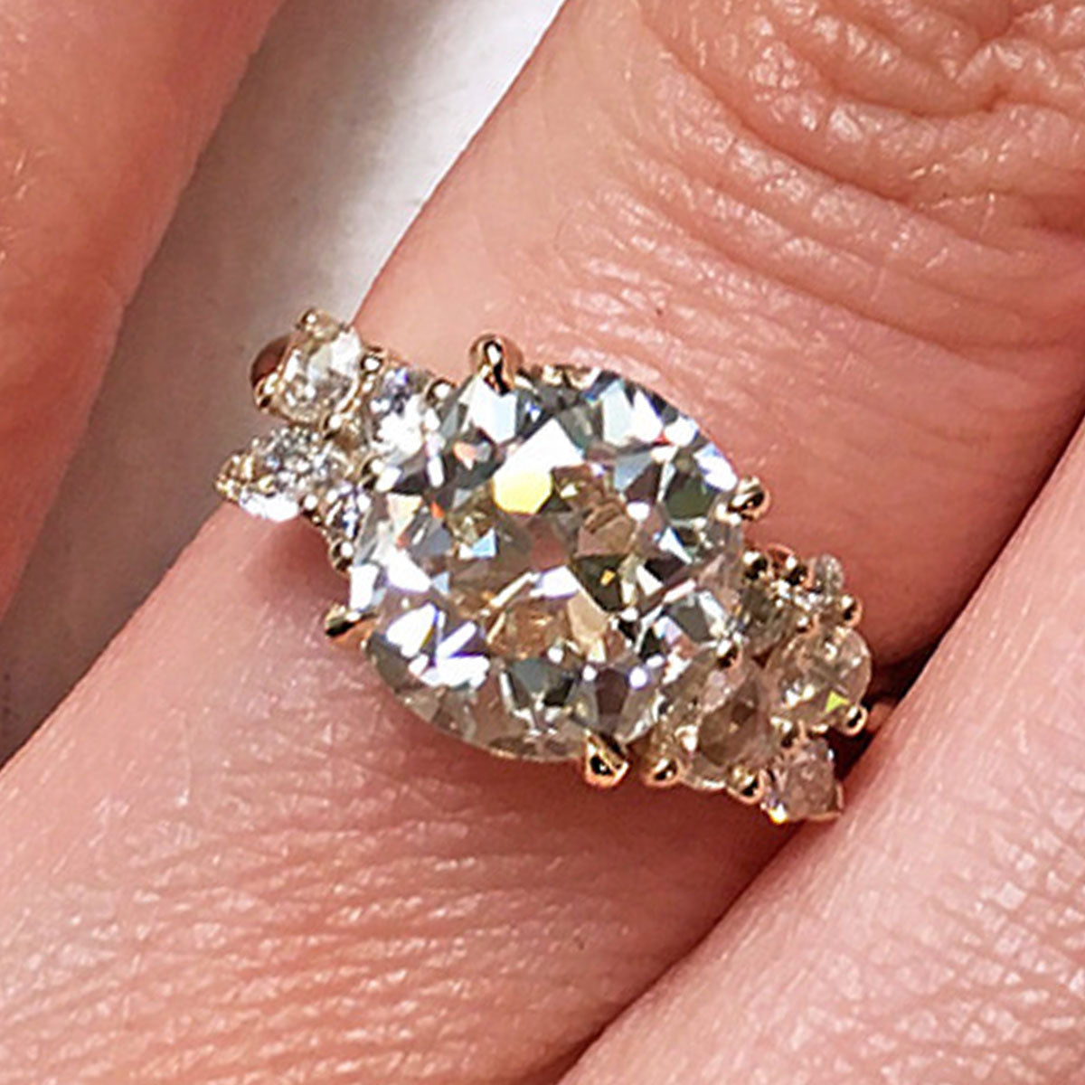 Custom cluster ring by anna sheffield