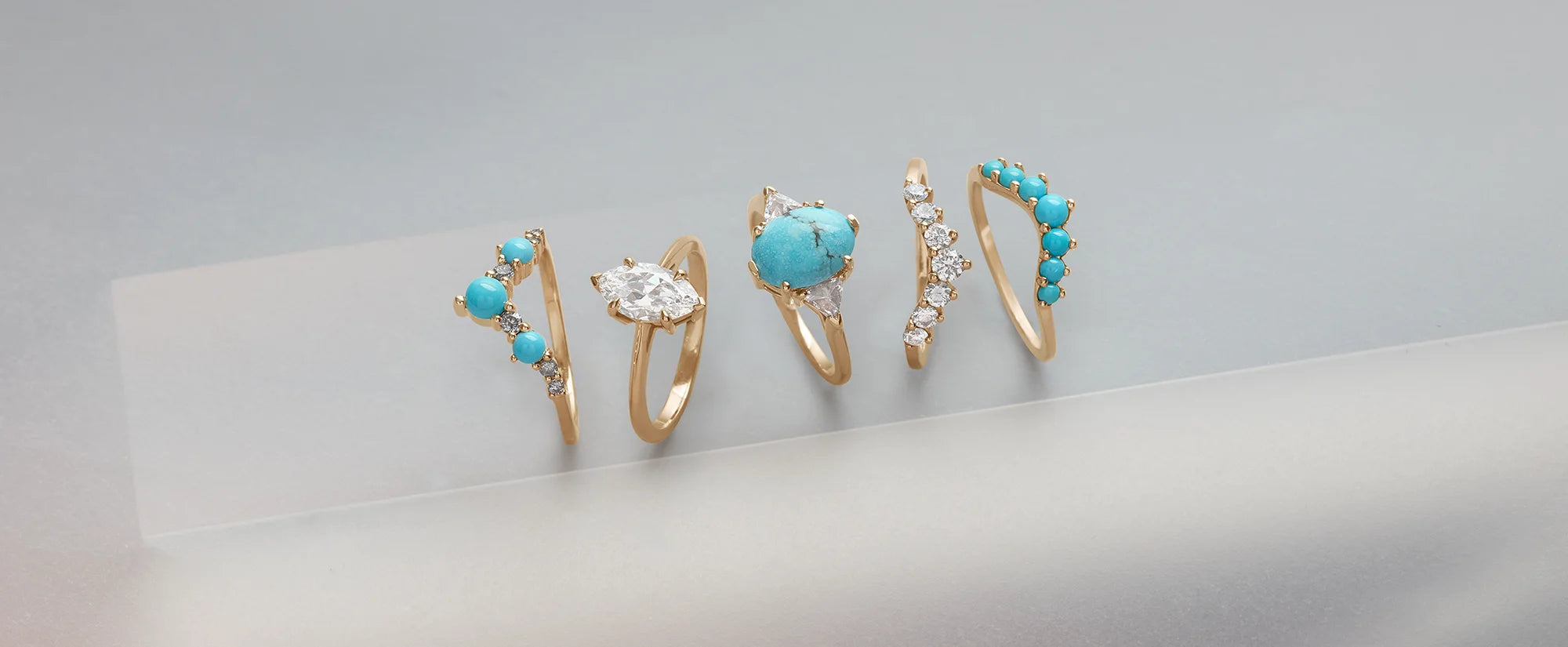 Men's and gender neutral wedding bands on anna sheffield's handmade objects dish
