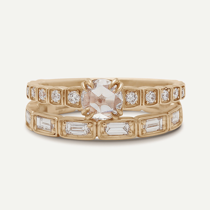 diamond wedding bands by Anna sheffield