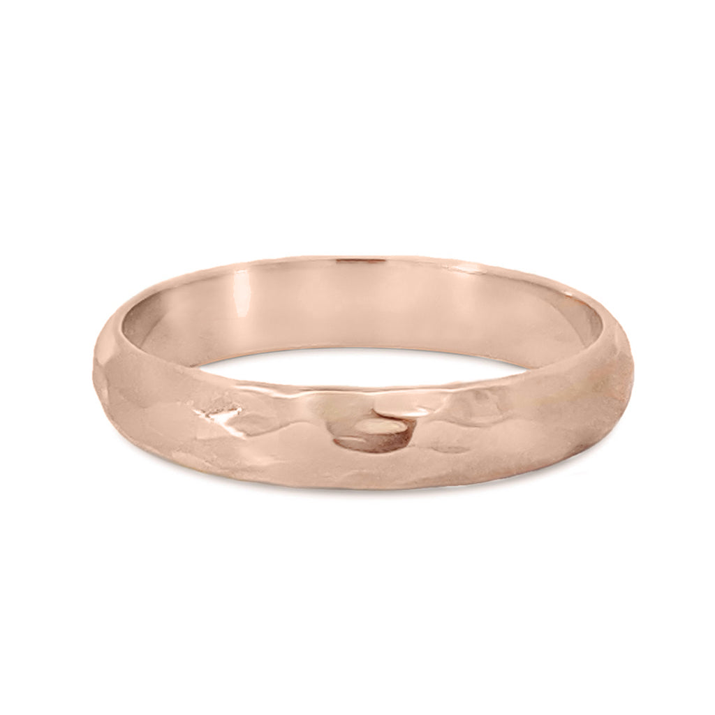 Classic Half Round Band - 14k Gold or Platinum