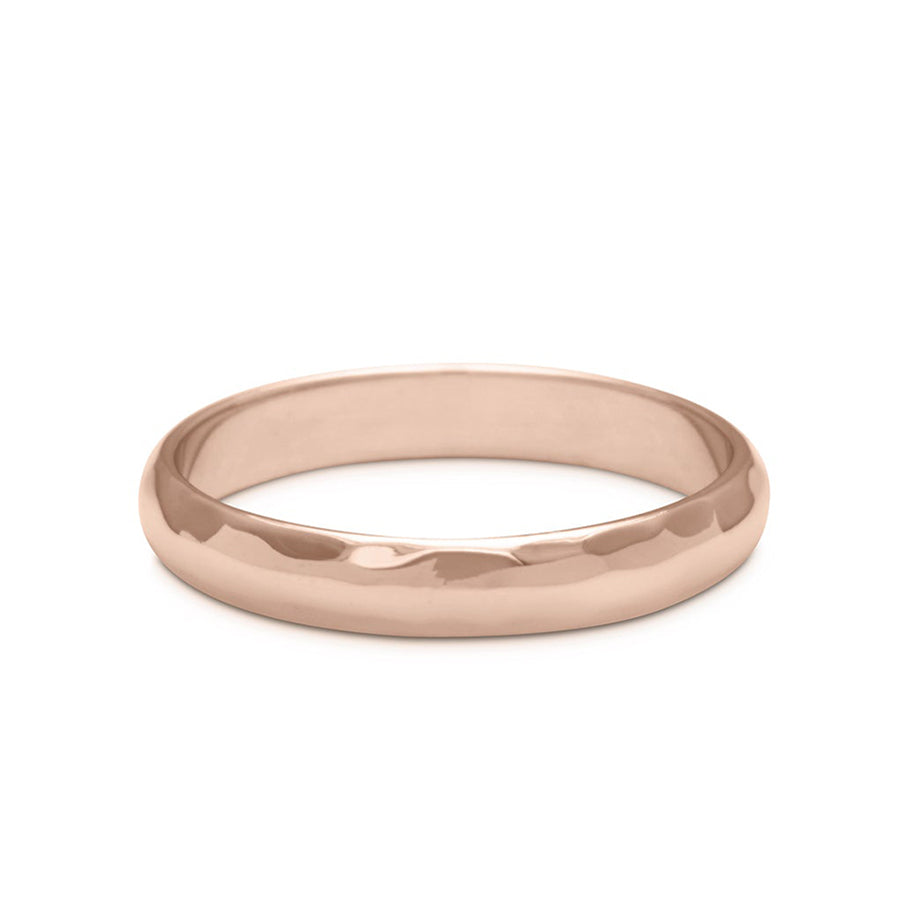 Classic Half Round Band - 14k Gold or Platinum