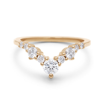 Celestine Tiara Band (Large) - 14k Gold & White Diamonds