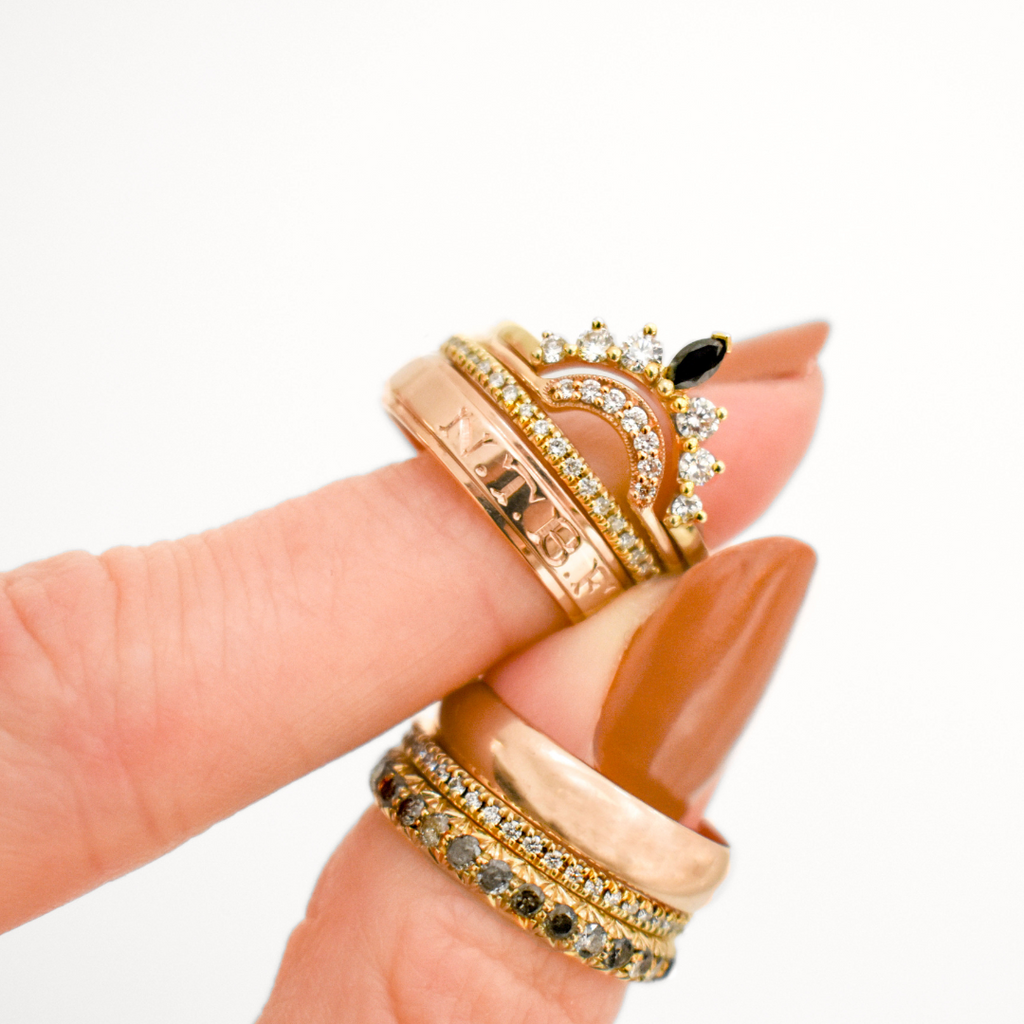 Marquise Tiara Band. Available in Yellow Gold, Rose Gold, White gold.