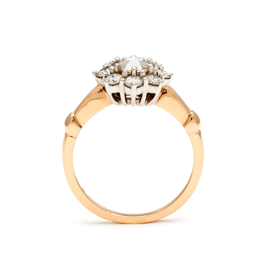 Petite Celestine Ring - 14k Gold & Champagne Diamond