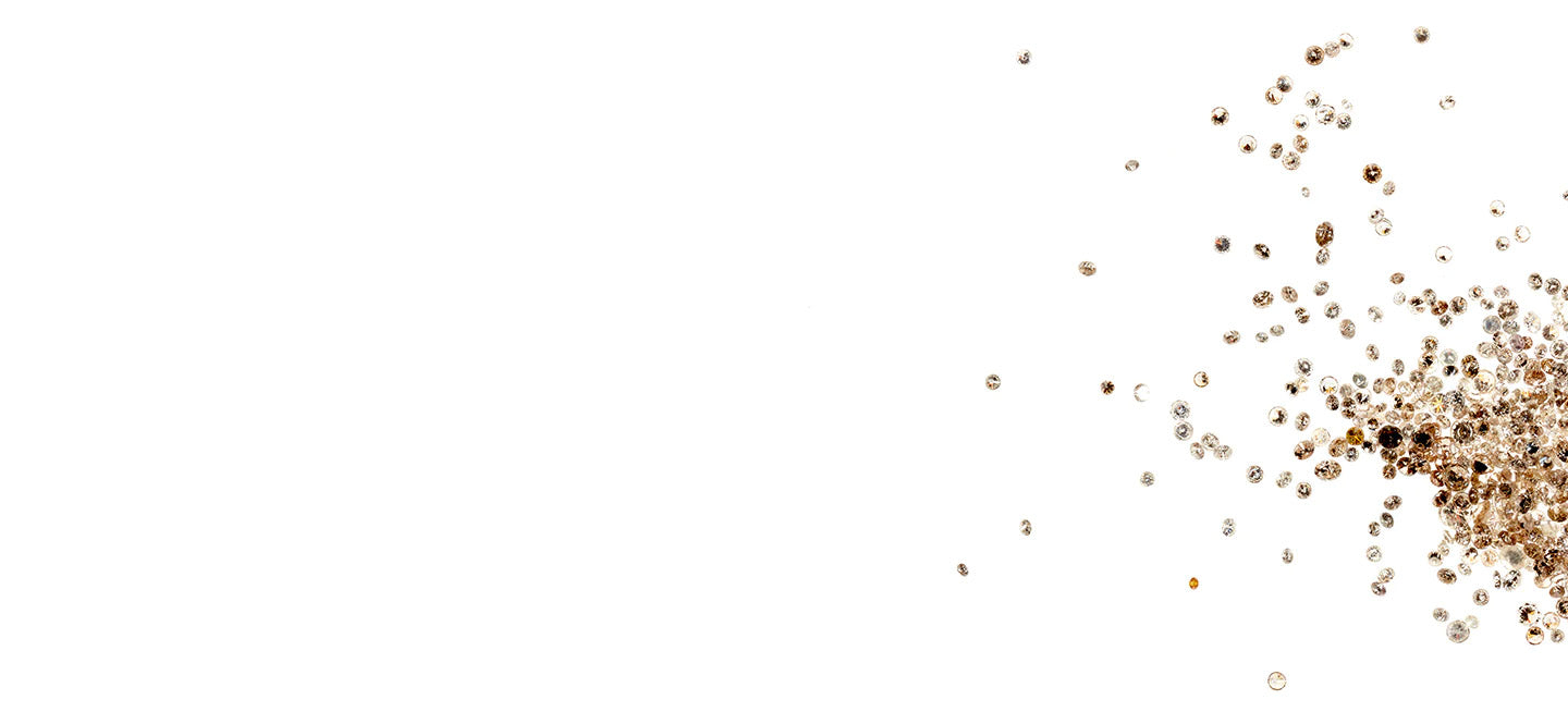 Gems on a White Background Banner