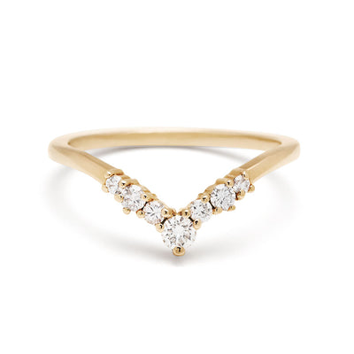 Celestine Tiara Band - 14k Gold & White Diamonds
