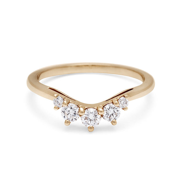 Cosmic Luna Tiara Band - 14k Gold & White Diamonds