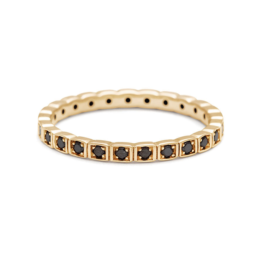 Wheat Eternity Band 14K Gold & Diamonds