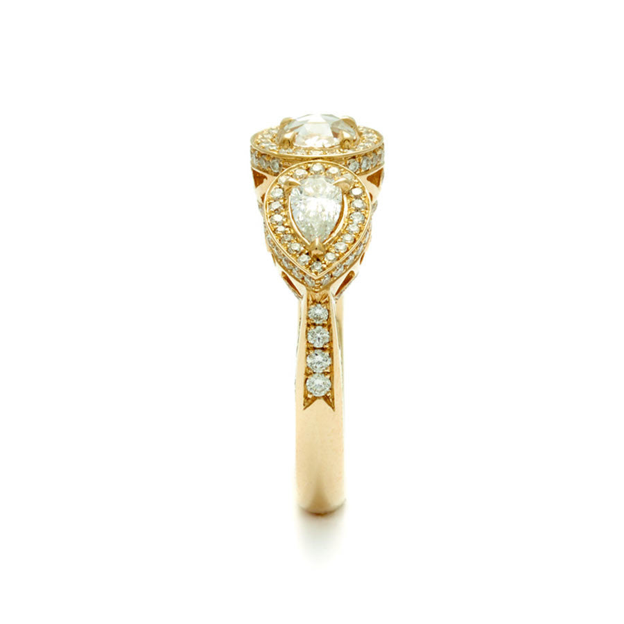 Astarte Ring - Yellow Gold & White Diamond (1.75ctw)